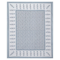 Thumbnail for Rudra Bazaar Grey 210 TC Cotton Double King Bedsheet With 2 Pillow Covers