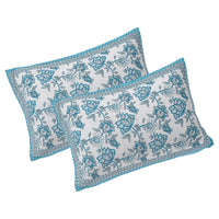 Thumbnail for Rudra Bazaar Pink 210 TC Cotton Double King Bedsheet With 2 Pillow Covers
