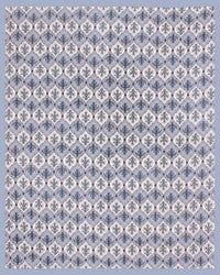 Thumbnail for Rudra Bazaar Blue 210 TC Cotton Double King Bedsheet With 2 Pillow Covers