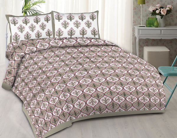 rudra-bazaar-grey-210-tc-cotton-double-king-bedsheet-with-2-pillow-cover