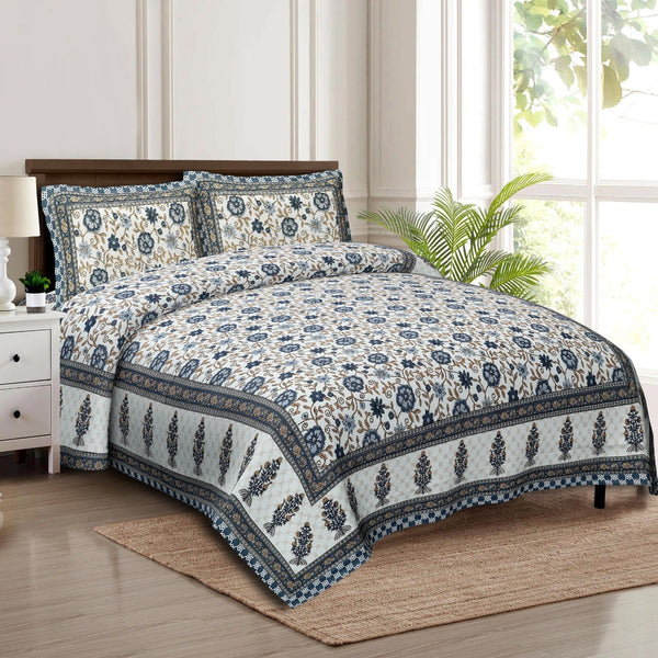 rudra-bazaar-multicolour-210-tc-cotton-double-king-bedsheet-with-2-pillow-cover
