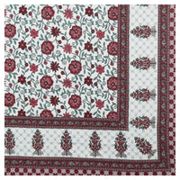 Thumbnail for Rudra Bazaar Multicolour 210 TC Cotton Double King Bedsheet With 2 Pillow Covers
