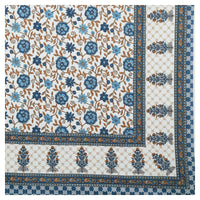 Thumbnail for Rudra Bazaar Multicolour 210 TC Cotton Double King Bedsheet With 2 Pillow Covers