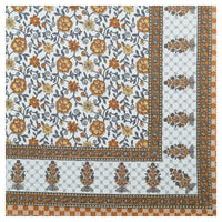 Thumbnail for Rudra Bazaar Multicolour 210 TC Cotton Double King Bedsheet With 2 Pillow Covers