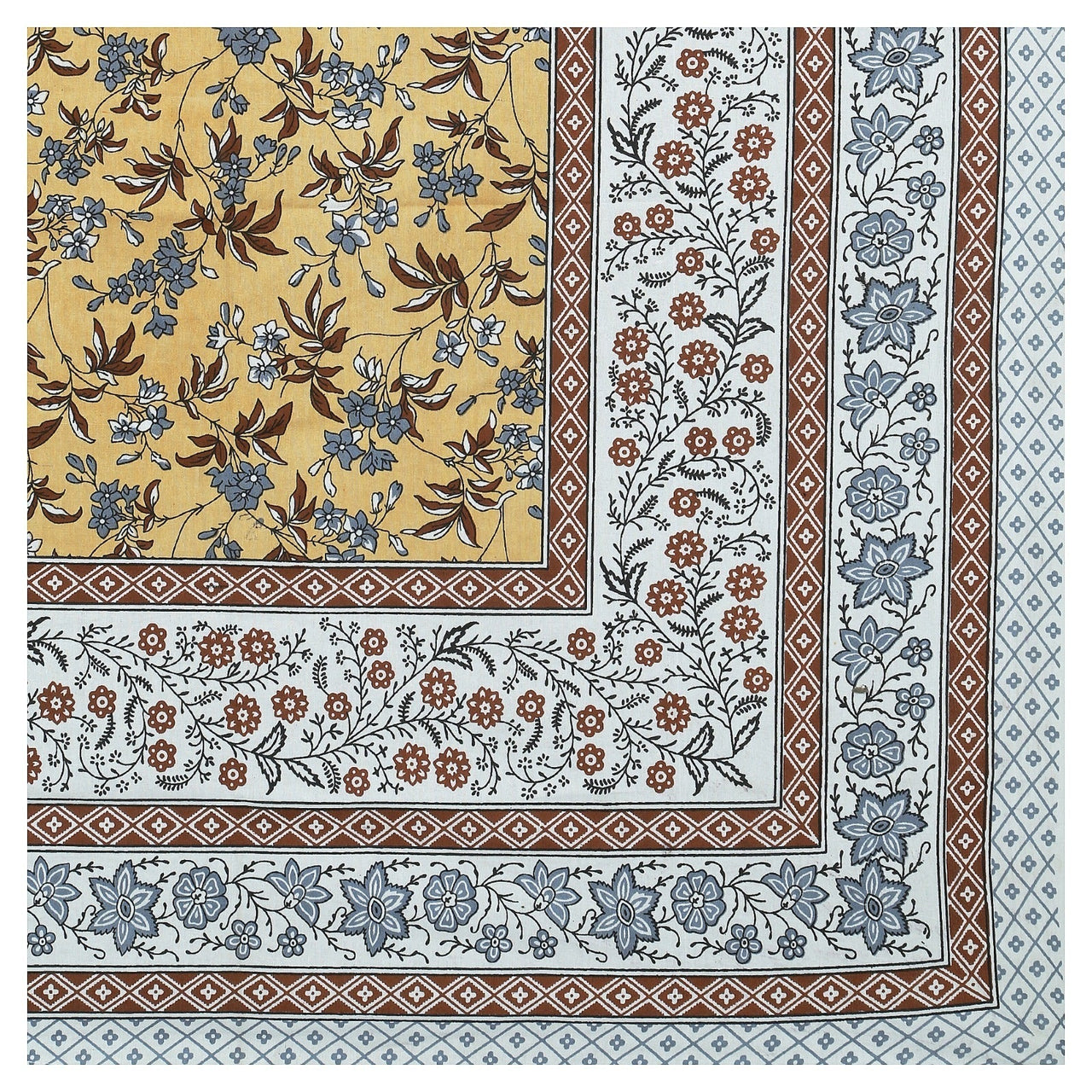 Rudra Bazaar Multicolour 210 TC Cotton Double King Bedsheet With 2 Pillow Covers
