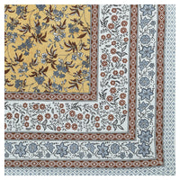 Thumbnail for Rudra Bazaar Multicolour 210 TC Cotton Double King Bedsheet With 2 Pillow Covers
