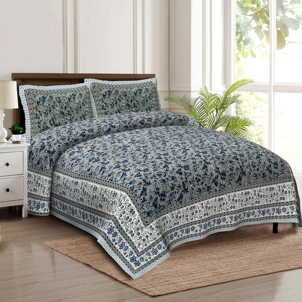 rudra-bazaar-multicolour-210-tc-cotton-double-king-bedsheet-with-2-pillow-cover