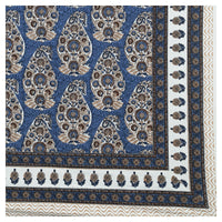 Thumbnail for Rudra Bazaar Multicolour 210 TC Cotton Double King Bedsheet With 2 Pillow Covers