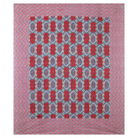 Thumbnail for Rudra Bazaar Multicolour 210 TC Cotton Double King Bedsheet With 2 Pillow Covers
