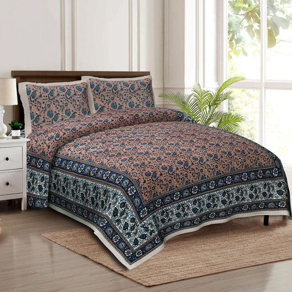 rudra-bazaar-multicolour-210-tc-cotton-double-king-bedsheet-with-2-pillow-cover