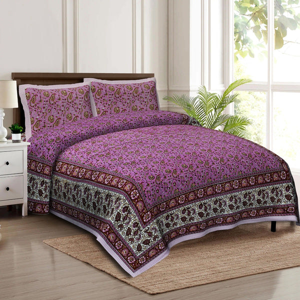 rudra-bazaar-multicolour-210-tc-cotton-double-king-bedsheet-with-2-pillow-cover