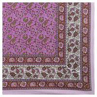 Thumbnail for Rudra Bazaar Multicolour 210 TC Cotton Double King Bedsheet With 2 Pillow Covers
