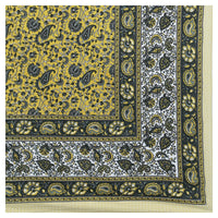 Thumbnail for Rudra Bazaar Multicolour 210 TC Cotton Double King Bedsheet With 2 Pillow Covers