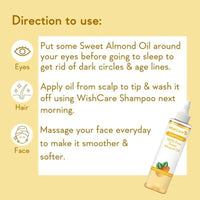 Thumbnail for Wishcare 100% Pure Cold Pressed Olive Oil & Badam Rogan Sweet Almond Oil Combo