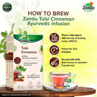 Thumbnail for Zandu Tulsi Cinnamon Ayurvedic Infusion Tea