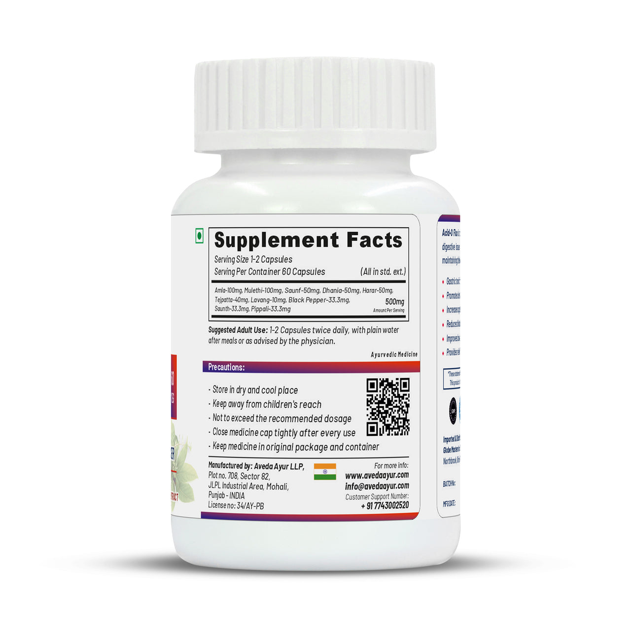 Life Aveda Acid O Flux Capsules