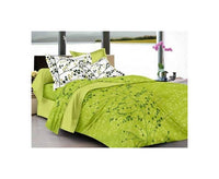 Thumbnail for Vamika Printed Cotton Mehandi Color Bedsheet With Pillow Covers (LEOC_1_M)