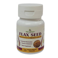 Thumbnail for deep-ayurveda-flax-seed-500mg-veg-capsules