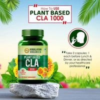 Thumbnail for Himalayan Organics Plant Based CLA 1000 Healthy Weight Management Vegetarian Capsules