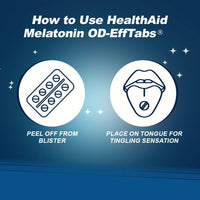Thumbnail for HealthAid Melatonin 5 mg + Chamomile Extract 35 mg OD Effervescent Tablets