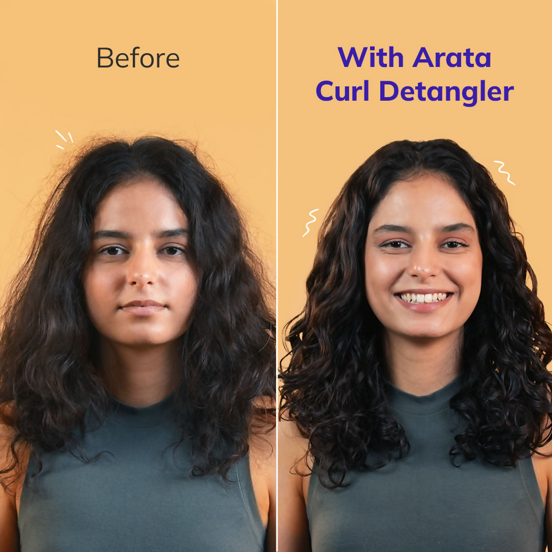 Arata Curl Hair Detangler With Hyaluronic Acid, Niacinamide