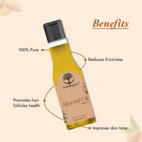 Thumbnail for Wild Organic Cold Pressed Almond Hair Oil
