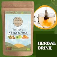 Thumbnail for Satvi Wellness Turmeric Ginger Amla Tea| Turmeric Tea| Ginger Tea| Amla Tea