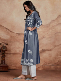 Thumbnail for Women Chikankari Embroidery Kurta