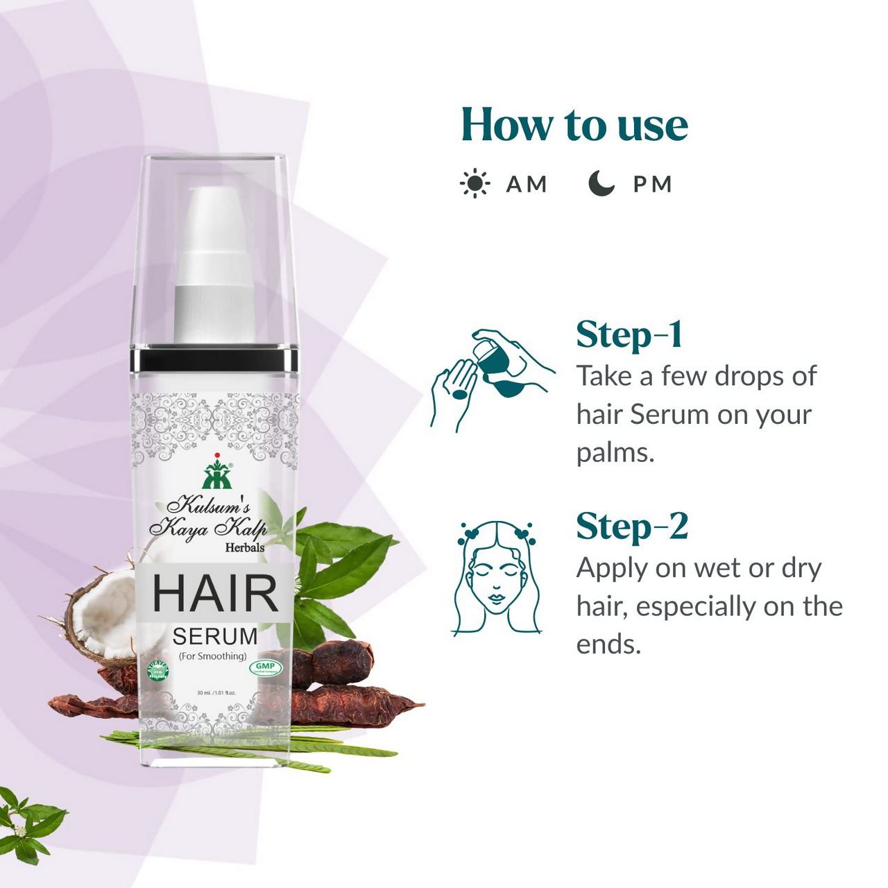 Kulsum is Kaya Kalp Hair Serum With Shikakai & Bhringraj For All Hair Types