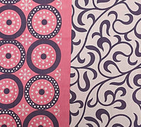 Thumbnail for Vamika Printed Cotton Pink & Multicolor Latest Design Bedsheet With Pillow Covers (LEOC_CHKR_P)