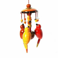 Thumbnail for Etikoppaka handmade Wooden Colorful Wall Hanging With Parrots