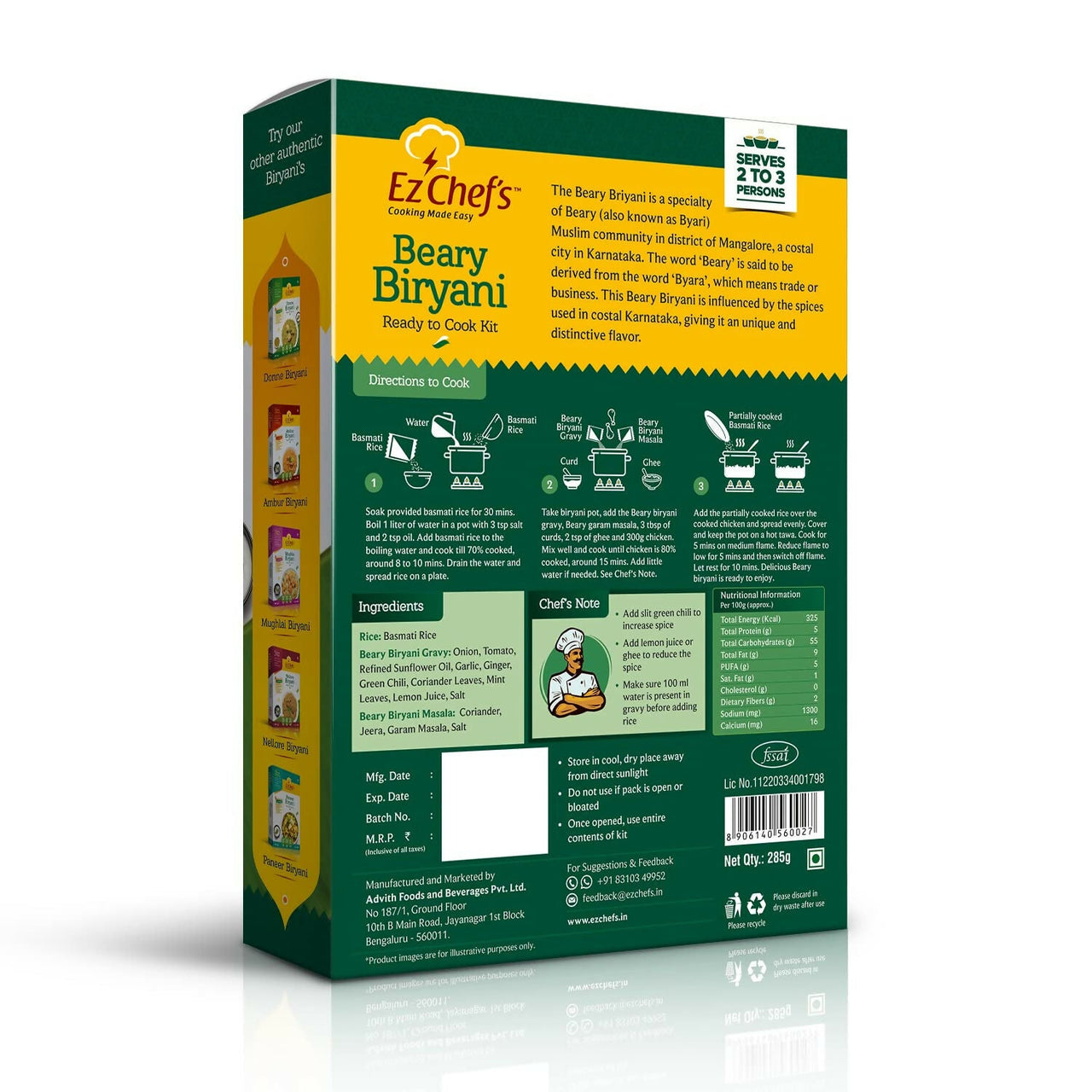 Ez Chef is Beary Biryani Kit