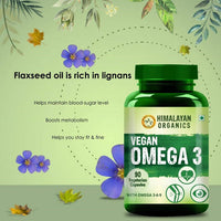 Thumbnail for Himalayan Organics Vegan Omega 3 Vegetarian Capsules