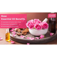 Thumbnail for Vaadi Herbals Rose 100% Pure Essential Oil Therapeutic Grade 10 Ml