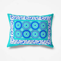 Thumbnail for Vamika Latest Printed Cotton Sea Green & White Bedsheet With Pillow Covers (LEOC_CHKR_SG)