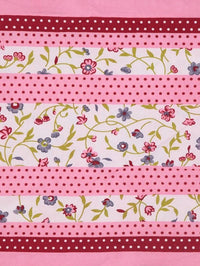Thumbnail for Vamika Printed Cotton Pink Bedsheet With Multicolor Pillow Covers (LEOC_BINDI_P)