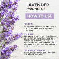 Thumbnail for Skiura Nature 100% Natural Lavender Essential Oil For Hair, Skin & Aroma