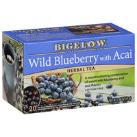 Thumbnail for bigelow-tea-wild-blueberry-with-acai-herbal-tea-with-freshness-&-aroma-caffeine-fre