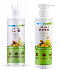 Thumbnail for mamaearth-tea-tree-anti-dandruff-shampoo-+-hair-oil-for-dandruff-free-hair-comb