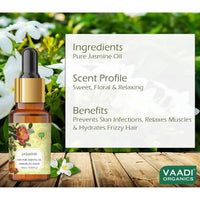 Thumbnail for Vaadi Herbals Jasmine 100% Pure Essential Oil Therapeutic Grade