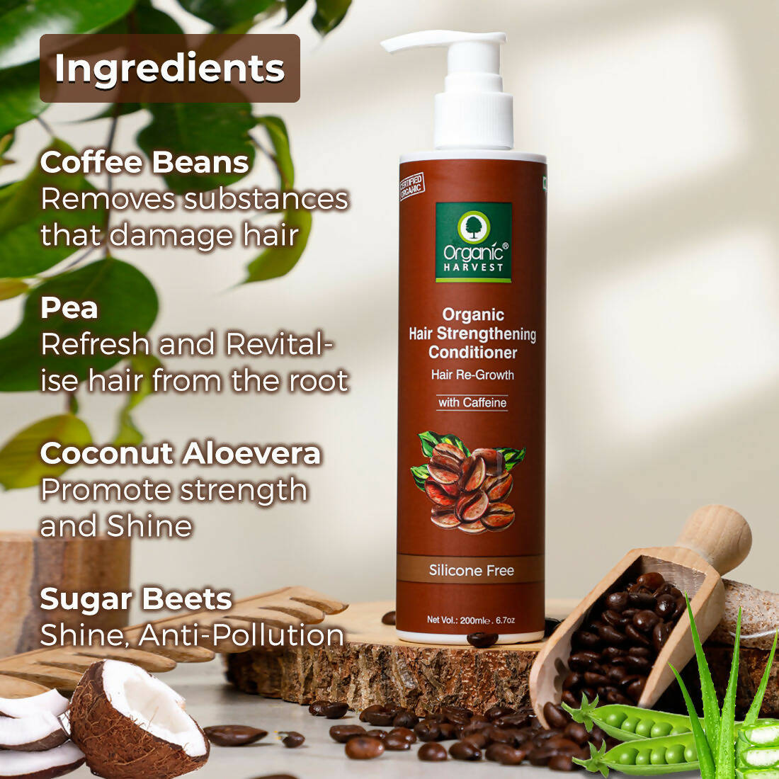 Organic Harvest Organic Hair Strengthening Conditioner Hair Re