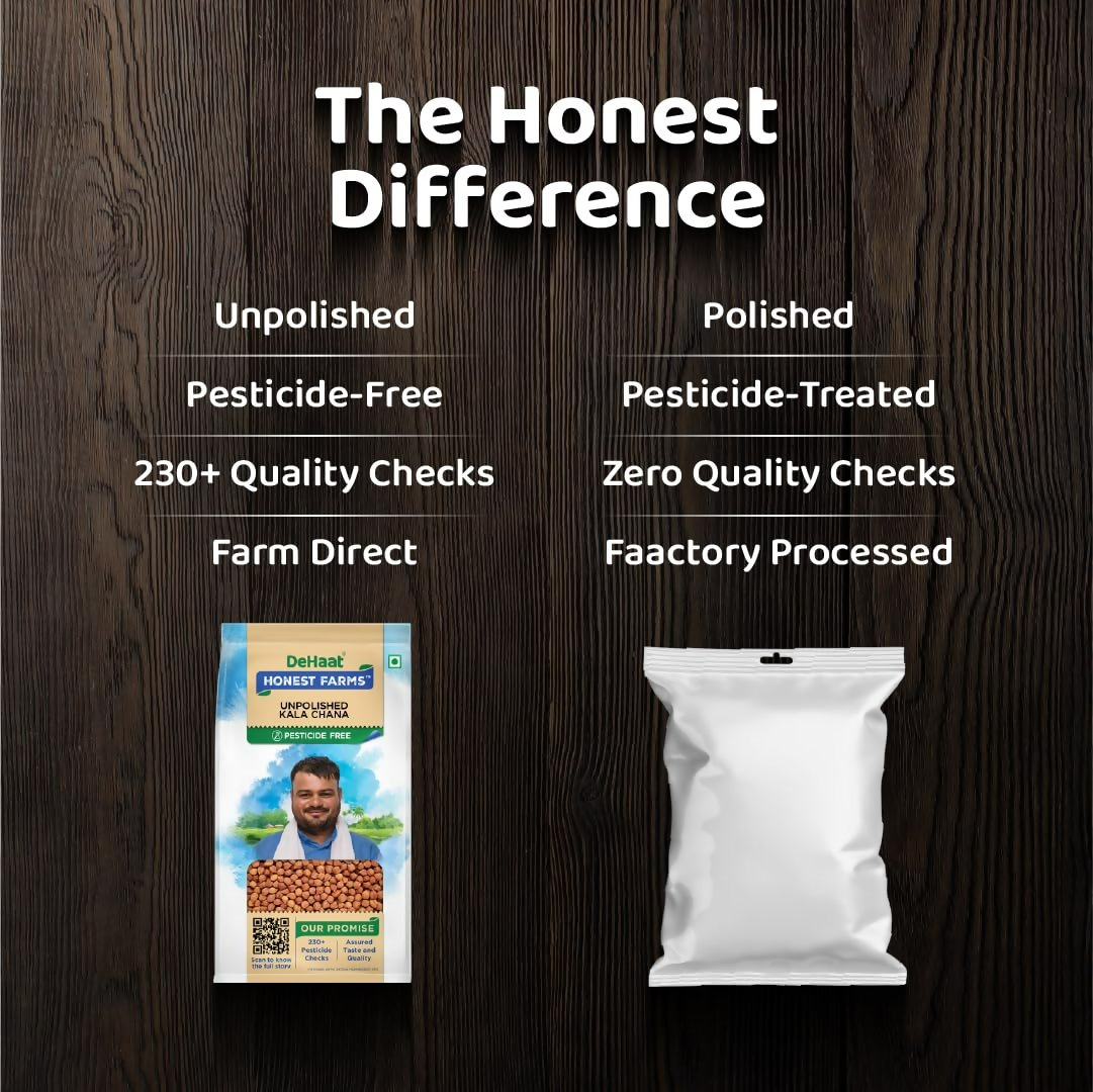 Dehaat Honest Farms Unpolished Kala Chana