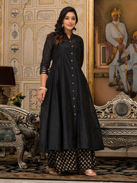Thumbnail for Women Green Solid Anarkali Kurta
