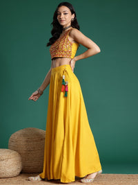 Thumbnail for Embroidered Mirror Work Ready to Wear Lehenga