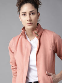 Thumbnail for Women Brown Solid Tailored Jacket