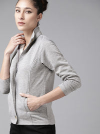 Thumbnail for Women Black Solid Tailored Jacket