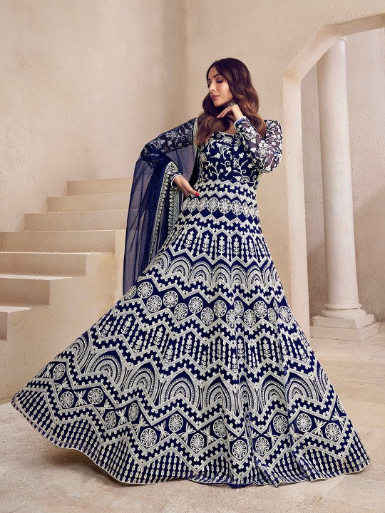 floral-thread-embroidered-anarkali-kurta-with-dupatta