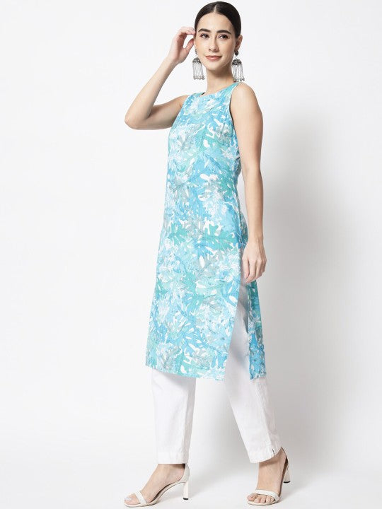 floral-printed-boat-neck-straight-kurta
