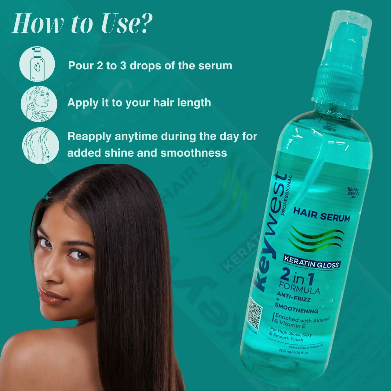 Keywest Professional Keratin Gloss Hair Serum