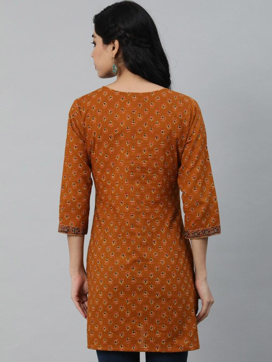 Women Maroon Printed Tunic